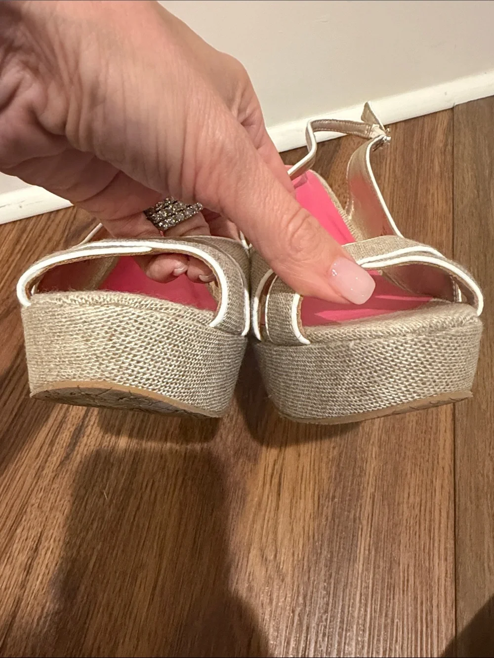 Tory Burch Picture Perfect Espadrille tan with gold fleck